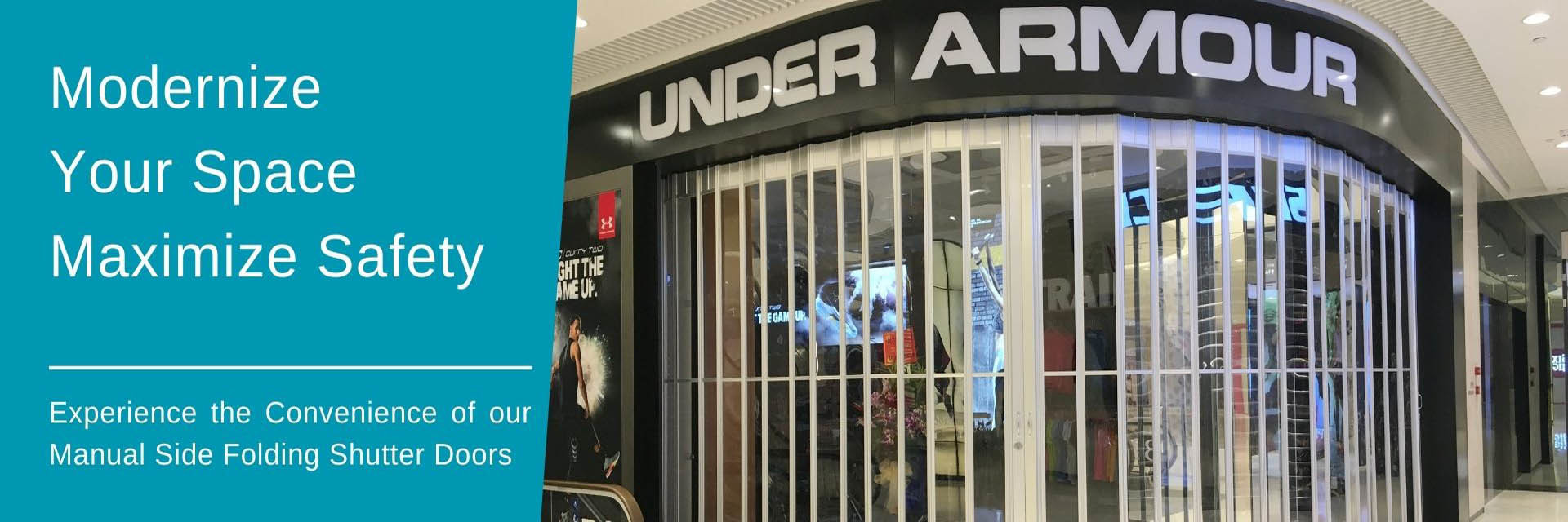 गुणवत्ता पारदर्शी रोलर शटर दरवाजा फैक्टरी